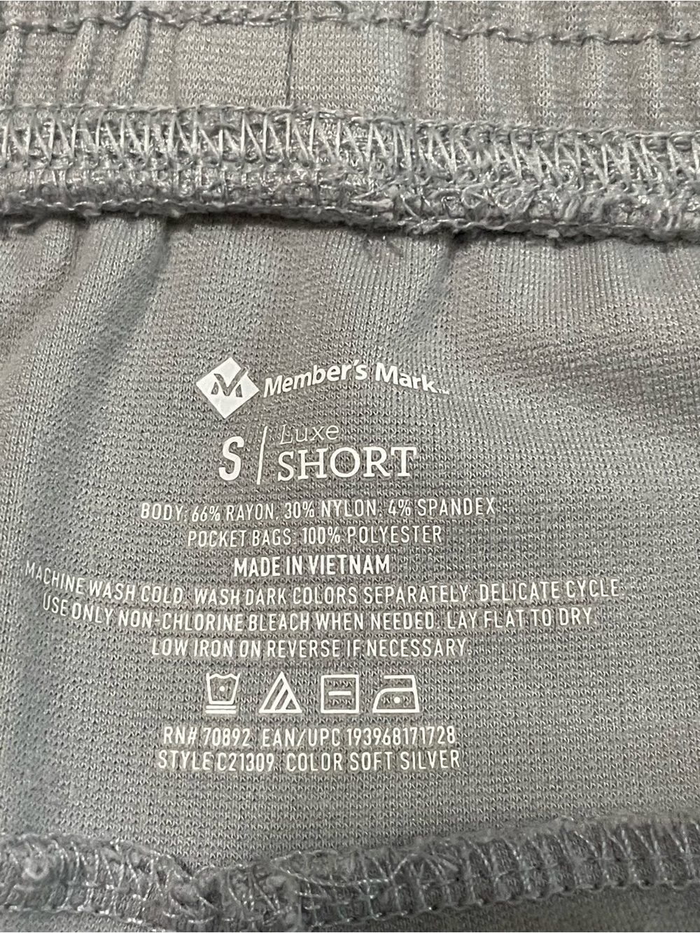 2 Pack Men's Member's Mark
Stretch Shorts Small Black Grey
Casual Lightweight - Picture 7 of 10